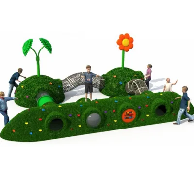 All-in-One Modular Outdoor Playground for Kindergartens Climber Balance Beams Sensory Activities Customizable Size Anti-UV
