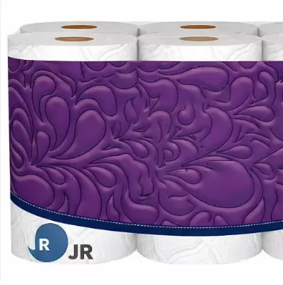 JR 100% Virgin Wood Pulp 4-Ply Strong Soft Flushable Biodegradable & Compostable Disposable Toilet Paper Roll