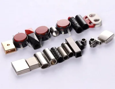 Professional Cord Lock DIY Metal Spring Toggle Stopper Lanyard String Cord Clips for Drawstrings Use in Shoelace Bags Clothing