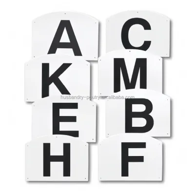 Equestrian Number Card for Horse Dressage Manege Letters 30x20cm