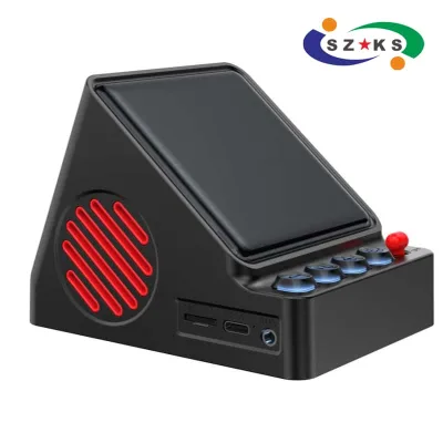 Retro Pixel for 5.3 DigitalSpeaker Adjustable Digital Hour Hand Pattern RGB LED Lighting Wireless Portable Desktop Music Player