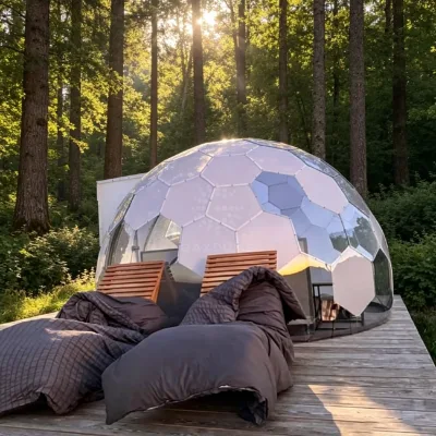 Clear PC Board Igloo Dome Tent Waterproof Windproof Outdoor Use