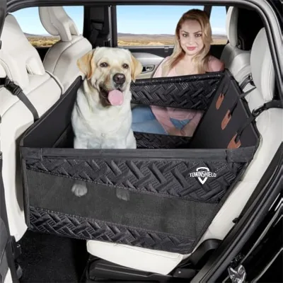 Dog Seat Back Seat for Medium and Large Dogs with Strap Waterproof
