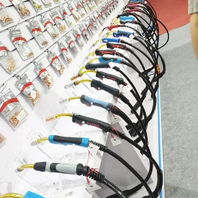 European Series 501D Automatic MIG Welding Torch Water Cooled Straight MIG Torch Robot Welding Torch 3M Cables