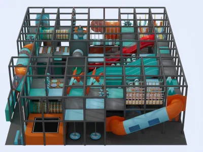 Creative Design Children's Maze Obstacle Course Game Theme Park Equipment Indoor Kids Playground