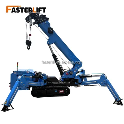 Best Selling Spider Cran Diesel Powered Mobile Spider Crane Lifting Crane With Remote Control Crawler Customized