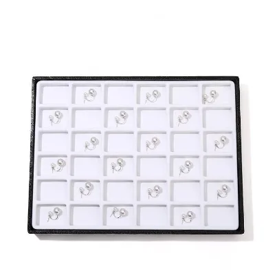High-grade Pearl Storage Tray 36 Layer Earrings Gemstone Ring Jewelry Storage Display Tray Classification Tray
