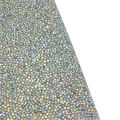 Crystal Glass 40*24cm Self-Adhesive Crystal SS6 Rhinestone Resin Sticker Sheet Rhinestone Patch