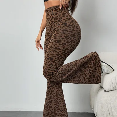 Women s Skinny Flare Leggings Spandex Cotton Anti-static Sporty Summer Fashionable Flat Yoga Pants