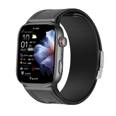 S105 AI Smart Watch with Airbag Blood Pressure ECG Monitoring Remote Family Care Sports Fitness Tracker Smartwatch for Men Women