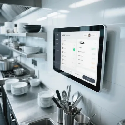 Fanless Fully Enclosed 21.5/23.8" Capacitive Touch KDS Display Kitchen Display System for Restaurant Wholesale Factory Supply