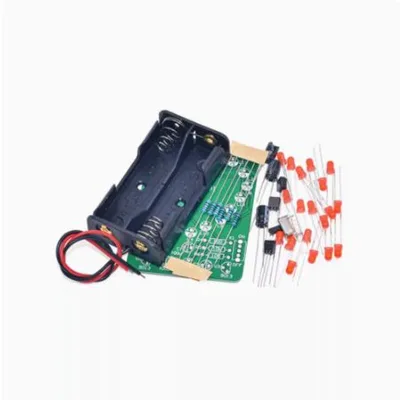 LED Heart-Shaped Water Flashing Lamp Kit DIY Bulk Electronic Components for Teaching Training Welding Maker Production Assembly