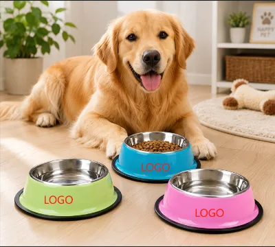 Stainless Steel Non-Slip Leak-Proof Cat Food Bowl XL Size Multifunctional Pet Feeder Cat Water Bowl, Multifunctional Pet Food
