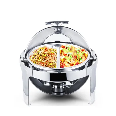 Round Buffet Chafing Buffet Bain Marie Dish Food Warmer Chafing Dishes for Catering