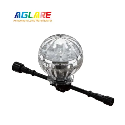 60mm AC24V 16pcs DMX Control RGB Luna Park Led Funfair Fairground Rides Lights Bulbs Fun Amusement Led Light