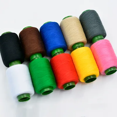 Factory Supply Customizable 100% Polyester 40/2 Small Coil 400y Colored Sewing Thread