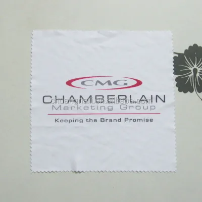 High Quality Silk Screen logo Printed Microfiber Jewelry Cloth