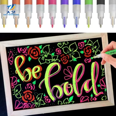 High Quality of Erasable Liquid Chalk Pen 6mm for Neon LED Writing Board Menu Transparent Board