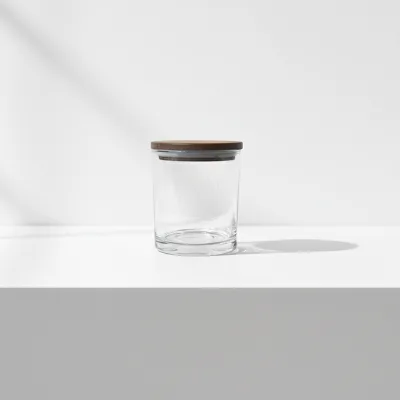 Cylinder Luxury Empty Glass Candle Jar Container Custom Logo Eco-Friendly Heat Resistant 300ml Low MOQ Fast Delivery Free Sample