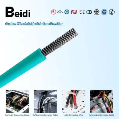 UL2547 Spiral Shielded 20 AWG PVC Insulated Electronic Cable 300V Rating BEIDI Brand Solid/Stranded Conductor for Industrial