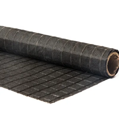 Knitted Polyester Geogrid Composite Nonwoven Geotextile for Road Paving Material