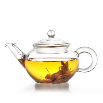 250ml Heat-resistant Borosilicate Glass Tea Pot with Filter Tea Maker Strainer Wholesale Teapot Infuser Mini Drinking Tea Kettle