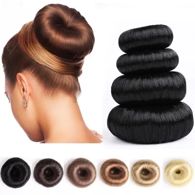 Foreign Trade Donut CUFFLINKS Hair Bun Ring Styling Tool Chignon Accessory Flower-Bud Bun Sporty Four Seasons