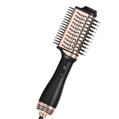 Ulelay OEM 3-in-1 Water Droplets Brush Dryer  Hot Air Blow Dryer Brush in One With Oval Barrel Hair Styler for All Hair Types