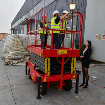 R Elevated Mobile Work Platform Easily Move Vertical Platform Lift