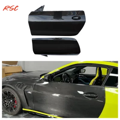 Real Dry Carbon Fiber Door Panels for G82 M4 Coupe (2021-2025 Pre-LCI & LCI) and G83 M4 Convertible Body Kit Car Bumpers