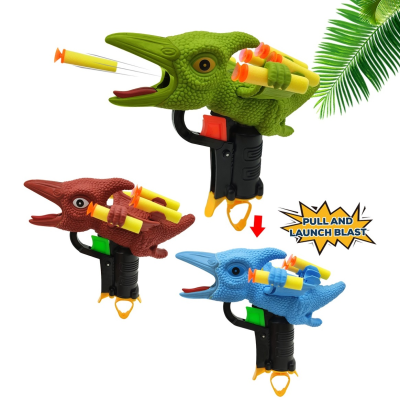 2022 New Dinosaur Toys Kids Gun Toy Soft Bullet Toy Guns