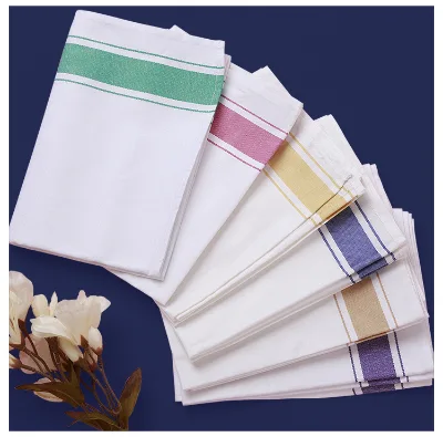 Tablecloth Small Napkin Cloth Mouth Cloth Table Mat Hotel Western Restaurant Solid Color Folding Flower Mouth Cloth Wipe Cup