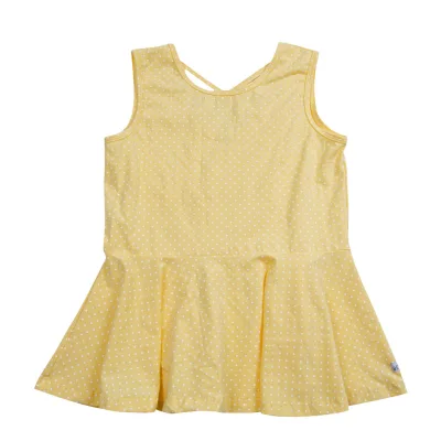 Hot Selling High Quality Sleeveless Vest Tank Top Graphic Design Kid Girl Purple Dot T Shirts