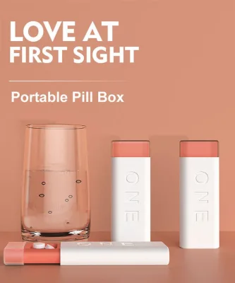 Supply New Pill Box New Pill Organiser 3 Compartments Fashionable Portable Pill Box Mini Portable Three Meal Medicine Box