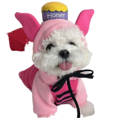 Charming, Warm, Windproof, Durable, and Portable Pet Coat for Winter , an Ear Flap Design and Is Made From High-quality Fabric.