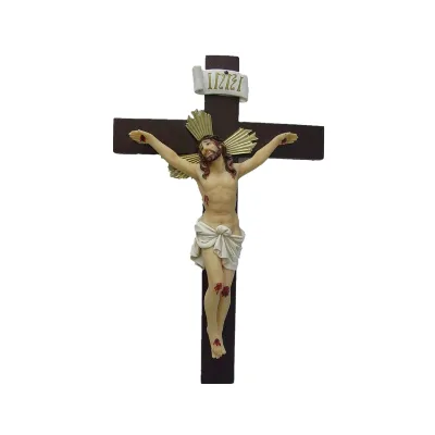 High End Wood Resin Jesus Cross Elegant Christmas Thanksgiving Gifts for Wall Desktop Decor Handcrafted Wooden Boxes Wall Signs