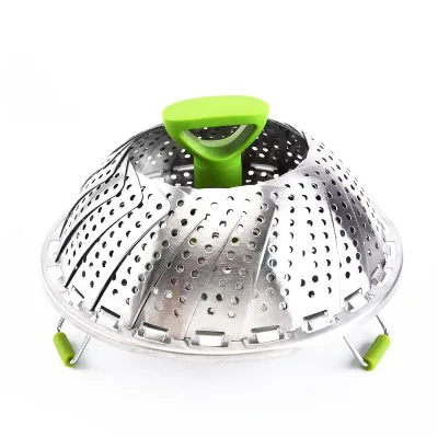 Newest Cookware Kitchenware Folding Stainless Steel Food Steamer