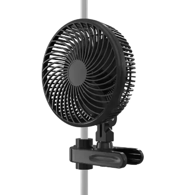 2024 Black Clip Fan 10 Adjust Speed Clip on Fan 3 Blades Mini Clip Fan