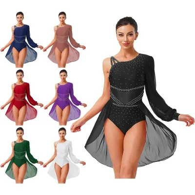 Women Fashion Rhythm Latin Dress for Dancing Performances Stage Shows Parties Costumes for Contemporary Dance Spandex