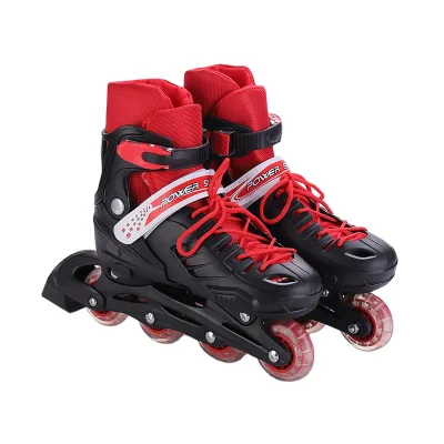 Outdoor Adjustable Sports Roller Skates for Children Flash Inline Speed Skates