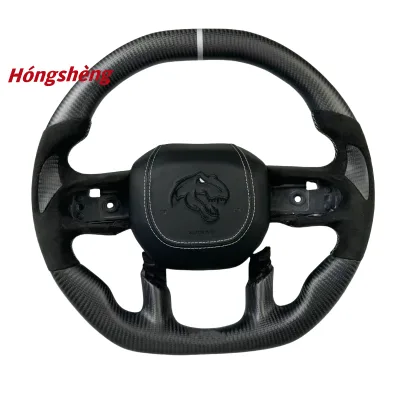 High Quality Custom Matte Carbon Fiber Steering Wheel for Dodge Ram 1500 2500 3500 for Alcantara Leather Perfect Fit