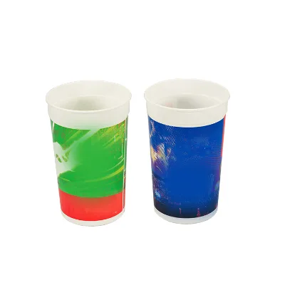22oz Custom IML Coke Cup Hot Drink Cold Drink Juice Plastic Cup with Lid