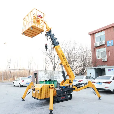 Spider Crane Has a 360 Degree Rotating Lifting Height of 9.6Meters and Is Suitable for Narrow Space Operations
