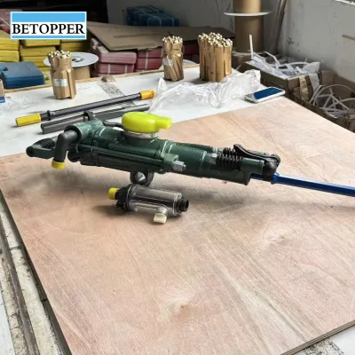 Portable Pneumatic Core Drilling Rig YT28 with Engine/Motor 30-45mm Drilling Diameter Max 5m Depth for Coal Mining