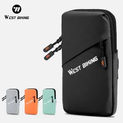 WEST BIKING Sports Phone Arm Bag Breathable Waterproof Running Mobile Phone Bag Unisex Sports Mobile Phone Arm Sleeve Wrist Bag