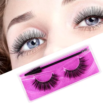 Natural Look Cat Eye W Shaped Eyelashes With Box Custom Pestanas 25mm Faux Mink Lashes Pink Lash Accessories
