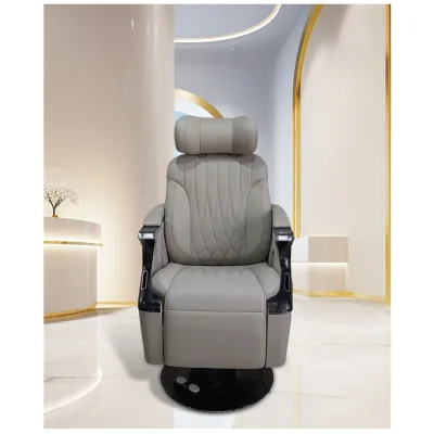 Wholesale Eco-Friendly Contemporary Hair Care Barber Chair Lady Electric Recliner PU Leather Stainless Steel Frame Luxury Chair