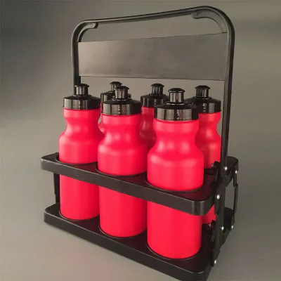 6 Can Wine Bottle Holder Bicycle Sports Water Bottles Holder Plastic Wine Racks Minimalist Eco-Friendly Back to School