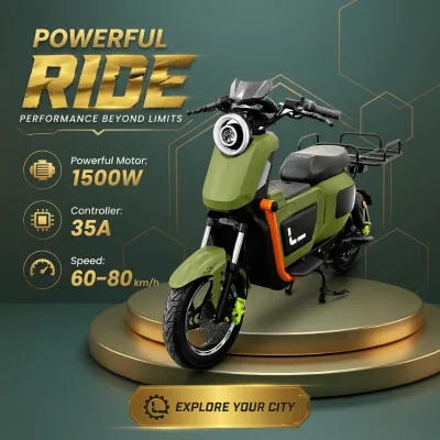 U2Pro Cargo Electric Scooter 60V 1500W (60V 240W) Accepting OEM Orders and Wholesale for the Russian Market