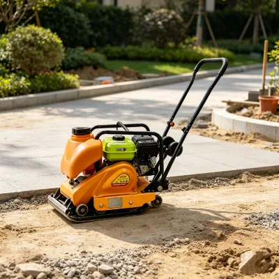 Portable Soil Vibrator Plate Compactor Small Single Way Reversible Vibrating Tamping Compactor